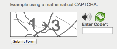 Math Solving Captcha