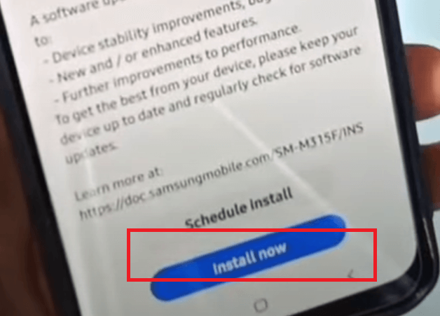 Samsung mobile update kaise kare