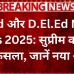 B.Ed D.El.Ed New Rules 2025